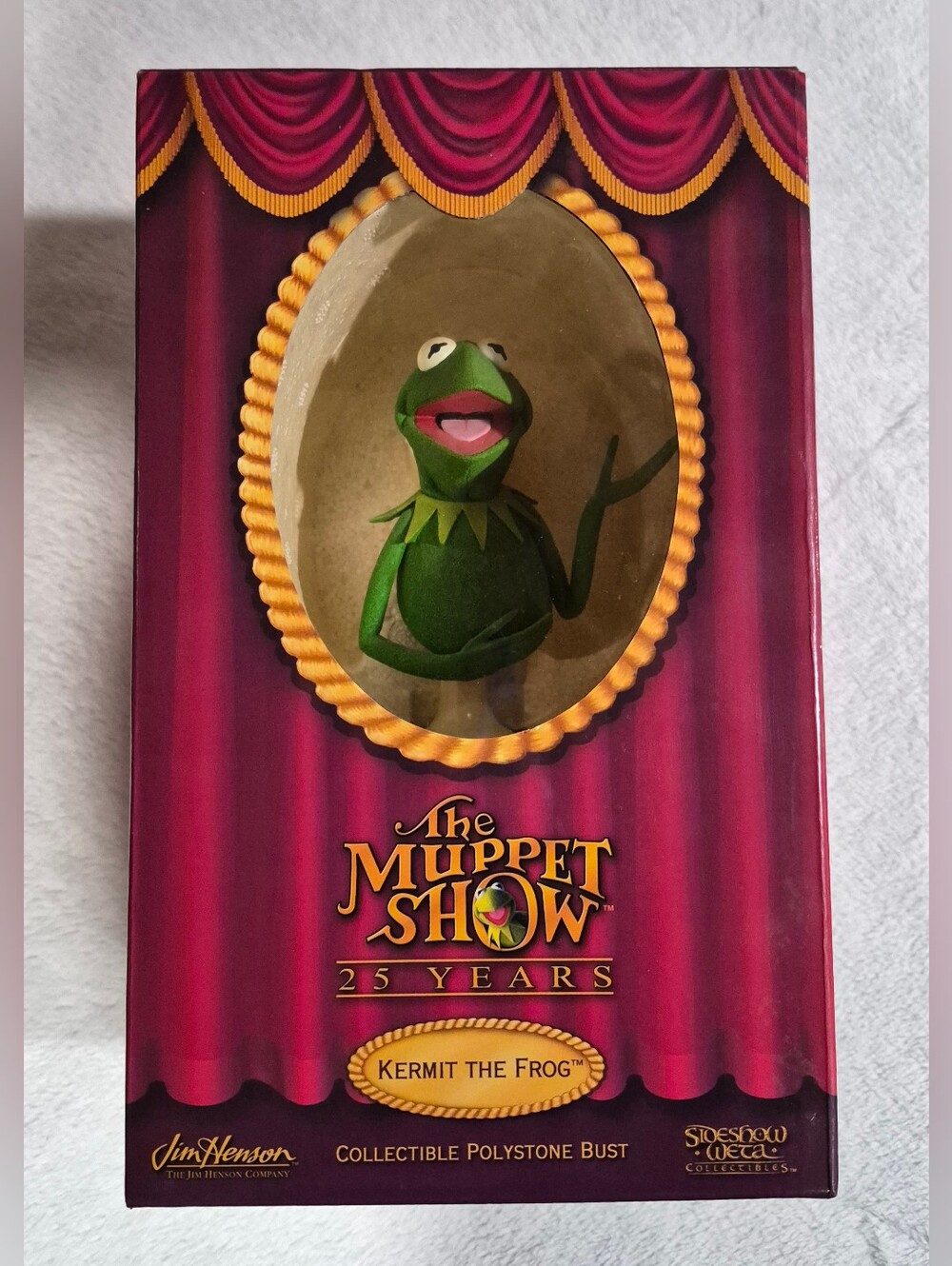 KERMIT THE FROG Polystone Bust Muppet Show 2003 Sideshow Weta Collectible READ
